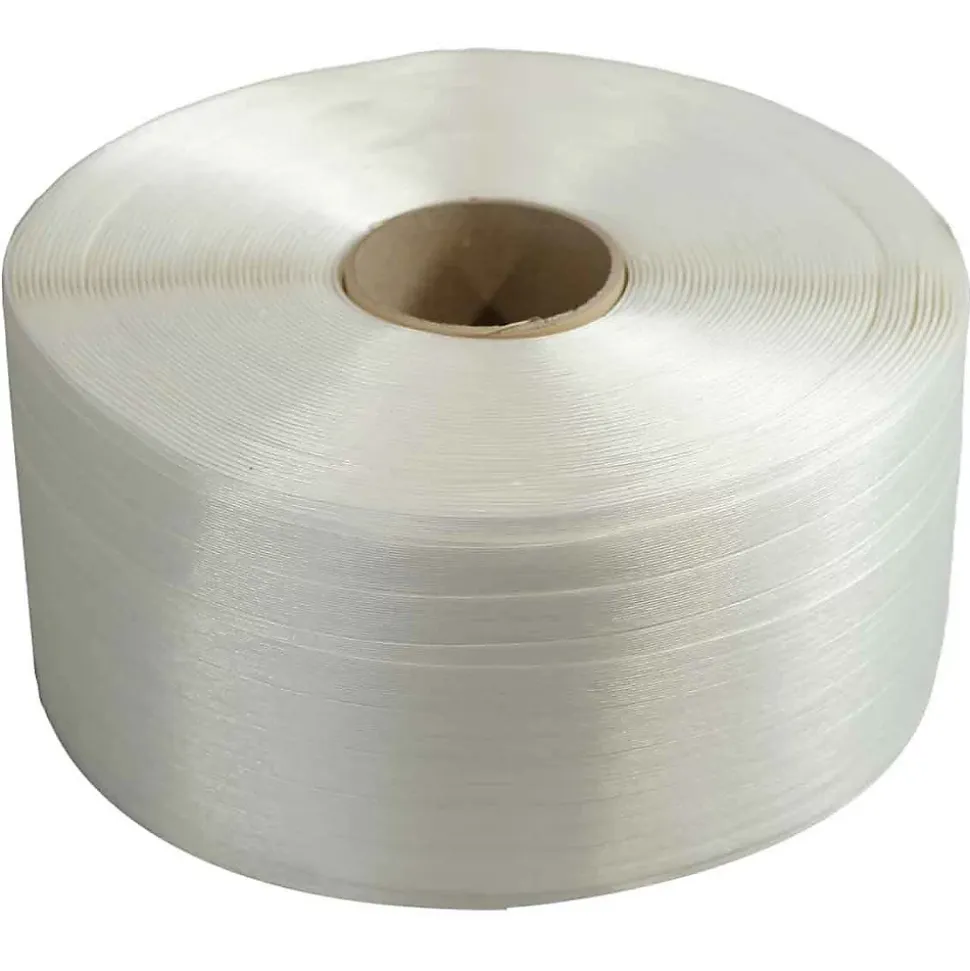 Feuillard de cerclage fil à fil 13 mm x 1100 m - Qualité PRO TECPLAST FF - Haute Résistance 375kg - Feuillard textile PET