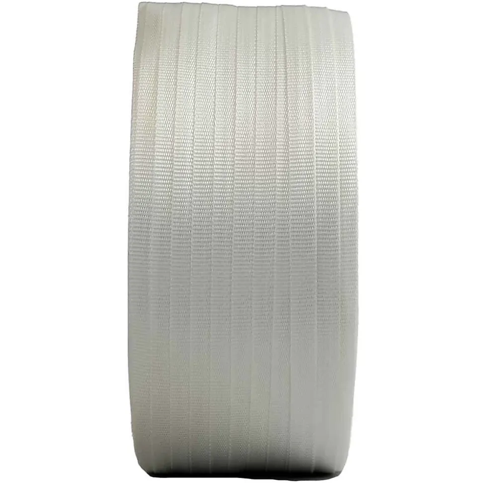 Feuillard de cerclage tressé 19 mm x 500 m renforcé - Qualité PRO TECPLAST FT - Haute Résistance 750kg - Feuillard textile PET