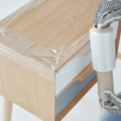 Film Etirable - Poignée - Petit Format Emballage Transparent - 150 m - Support Palette Valise Ordinateur - Protection Meuble