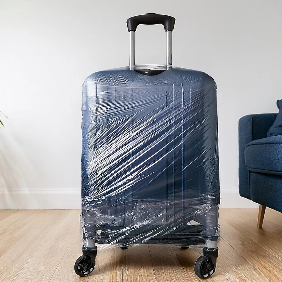 Film Etirable - Poignée - Petit Format Emballage Transparent - 150 m - Support Palette Valise Ordinateur - Protection Meuble