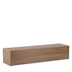 Frihamn - Meuble TV suspendu 2 tiroirs en bois L160cm - Bois foncé