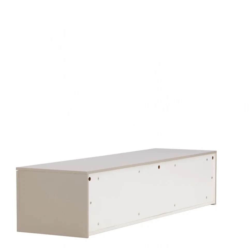Frihamn - Meuble TV suspendu 2 tiroirs en bois L160cm - Beige