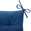 Galette de chaise 4 points Korai Bleu indigo - Hespéride