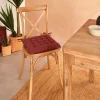 Galette de chaise Anjali prune 38x38cm - Atmosphera