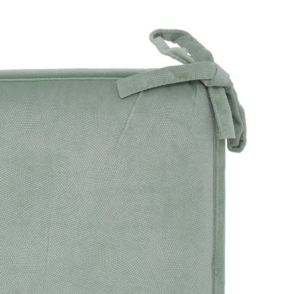 Galette de chaise Lilou vert céladon 38x38cm - Atmosphera