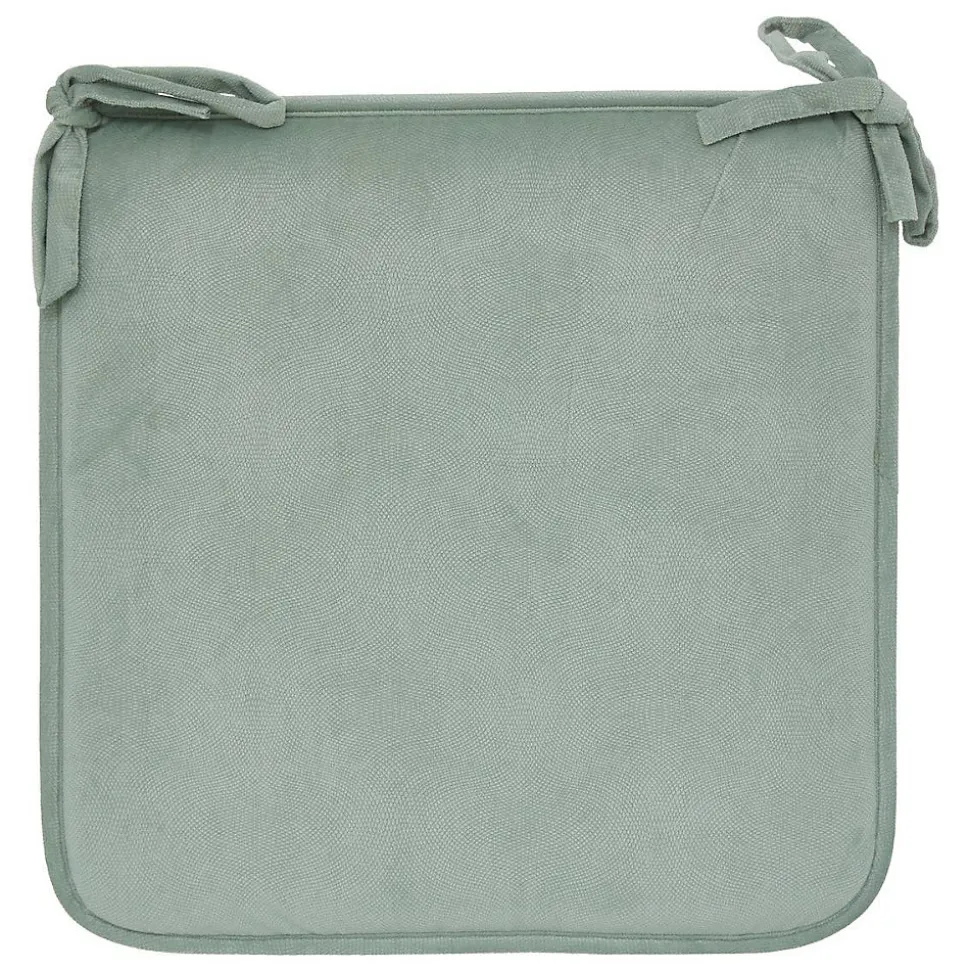 Galette de chaise Lilou vert céladon 38x38cm - Atmosphera