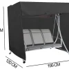 Garden Swing Cover Ferocity 195 x 120 x 155 cm Black 1 pc.