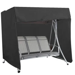 Garden Swing Cover Ferocity 215 x 150 x 155 cm Black 1 pc.