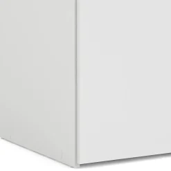 Garde-robe 2 portes Danny, Meubles de chambre, Penderie de plain-pied, Placard à vêtements, 78x50 h175 cm, Blanc