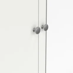 Garde-robe 3 portes Rufina, Meubles de chambre, Penderie de plain-pied, Placard à vêtements, 150x58 h199 cm, Blanc
