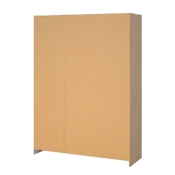 Garde-robe 3 portes Simeon, Meubles de chambre, Penderie de plain-pied, Placard à vêtements, 147x50 h200 cm, Chêne clair