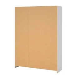 Garde-robe 3 portes Simeon, Meubles de chambre, Penderie de plain-pied, Placard à vêtements, 147x50 h200 cm, Blanc