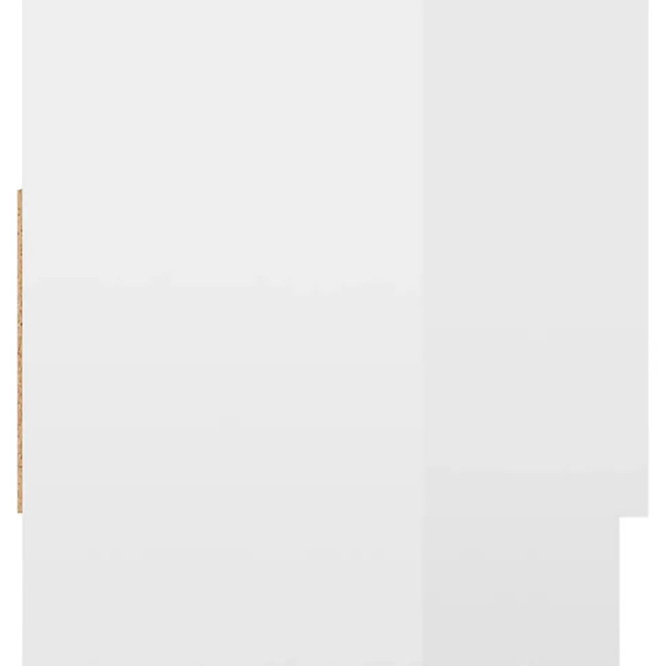 Garde-robe blanc brillant 70x32,5x35 cm bois d'ingénierie vidaXL