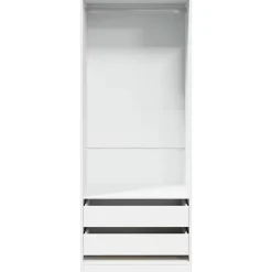Garde-robe blanc 80x50x200 cm bois d'ingénierie vidaXL