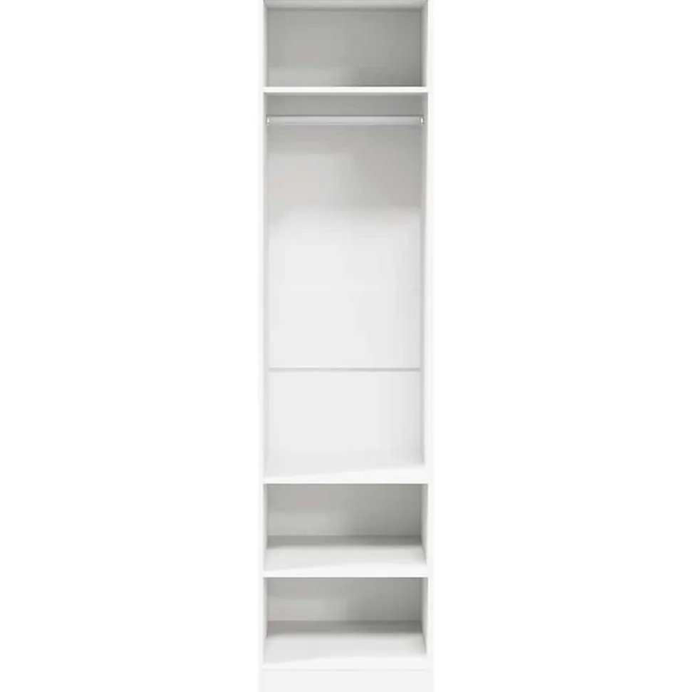 Garde-robe Blanc 50x50x200 cm Bois d'ingénierie vidaXL