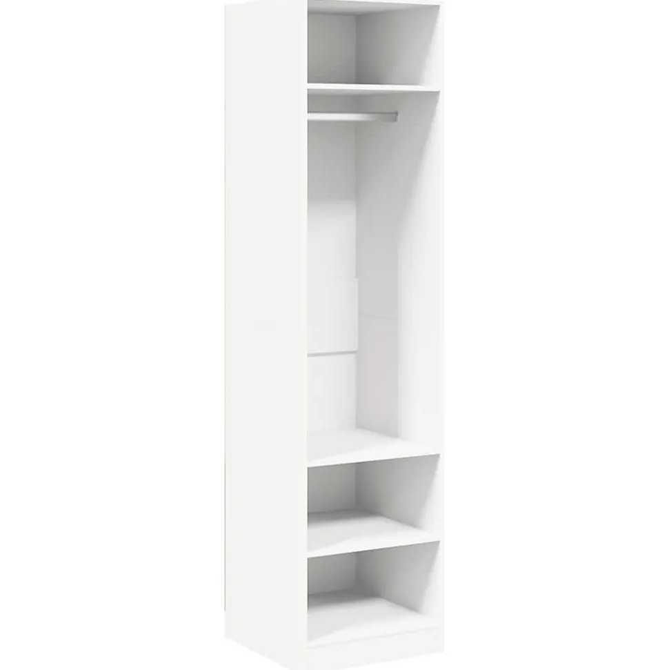Garde-robe Blanc 50x50x200 cm Bois d'ingénierie vidaXL