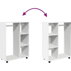 Garde-robe Blanc 80x40x110 cm vidaXL