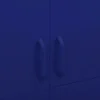 Garde-robe Bleu marine 90x50x180 cm Acier vidaXL