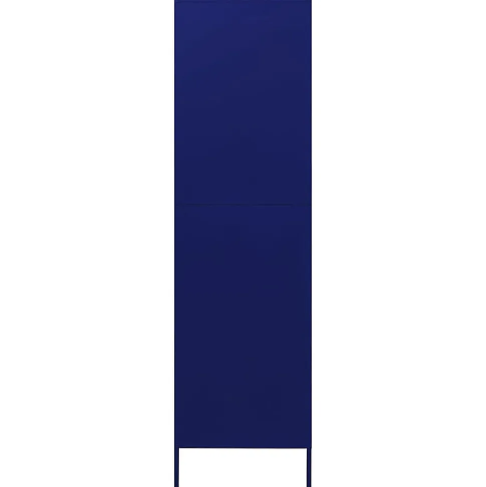 Garde-robe Bleu marine 90x50x180 cm Acier vidaXL