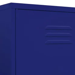 Garde-robe Bleu marine 90x50x180 cm Acier vidaXL