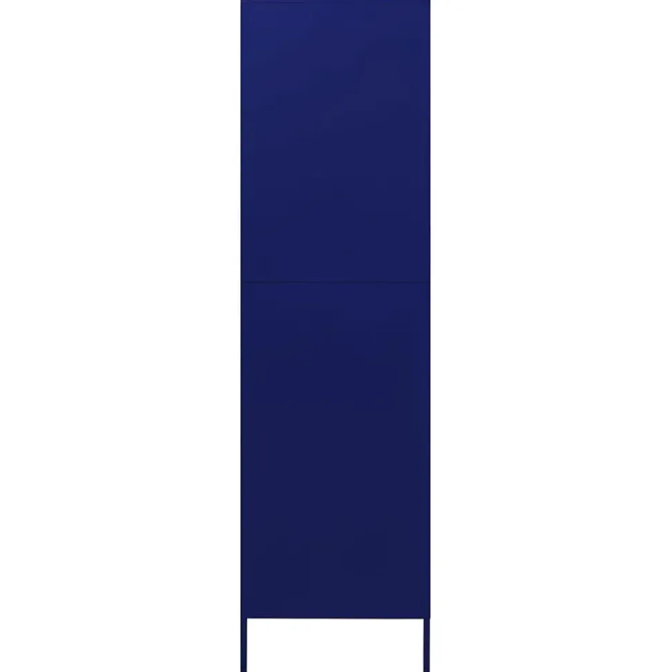 Garde-robe Bleu marine 90x50x180 cm Acier vidaXL