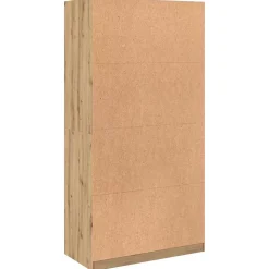 Garde-robe chêne artisanal 100x50x200 cm bois d'ingénierie vidaXL