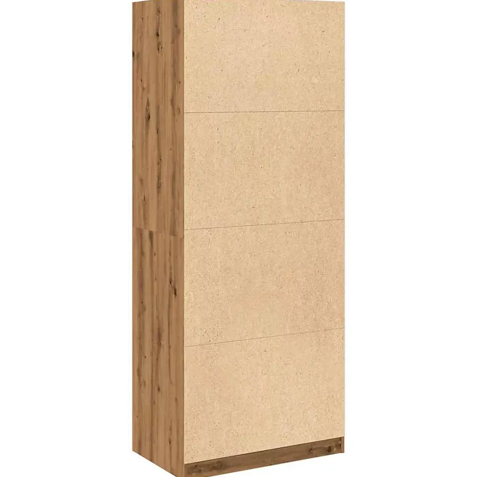 Garde-robe chêne artisanal 80x50x200 cm bois d'ingénierie vidaXL