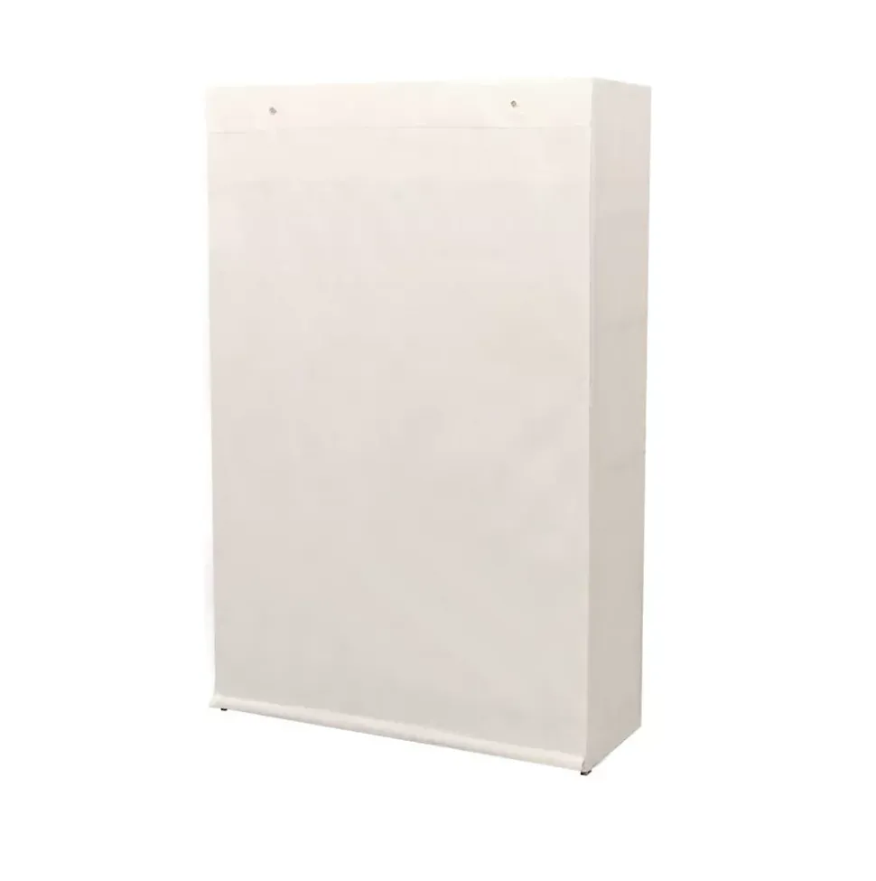 Garde-Robe en Tissu et Bois de Pin - Armoire Penderie Chambre Dressing + 5 Etagères + Barre de Suspension