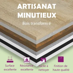 Garde-robe gris béton 70x32,5x35 cm bois d'ingénierie vidaXL