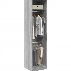 Garde-robe gris sonoma 50x50x200 cm bois d'ingénierie vidaXL