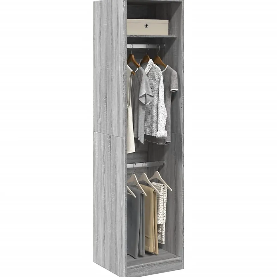 Garde-robe gris sonoma 50x50x200 cm bois d'ingénierie vidaXL