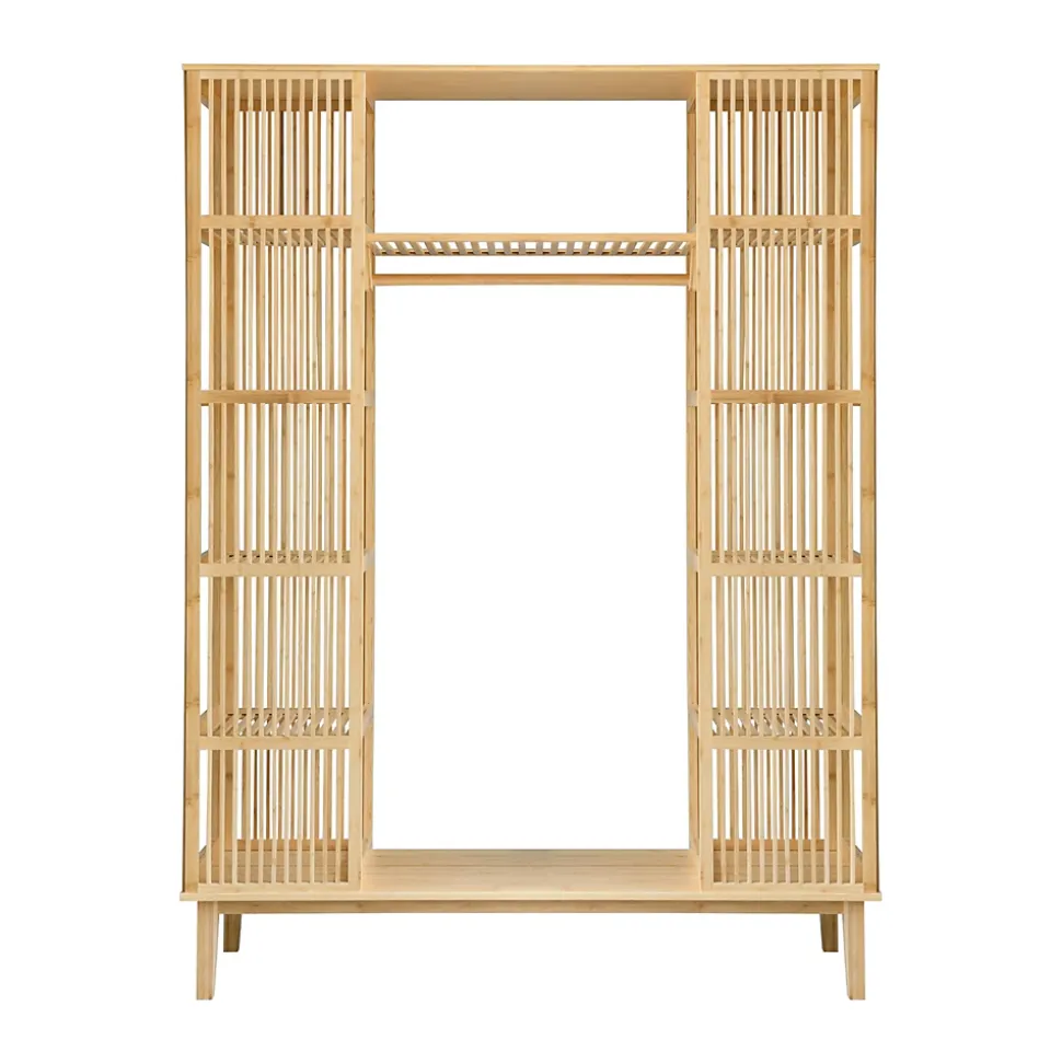 Garde-robe Hudiksvall à 2 portes coulissantes 185 x 140 x 45 cm en.casa