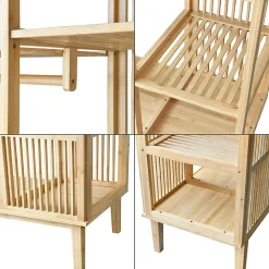 Garde-robe Hudiksvall à 2 portes coulissantes 185 x 140 x 45 cm en.casa