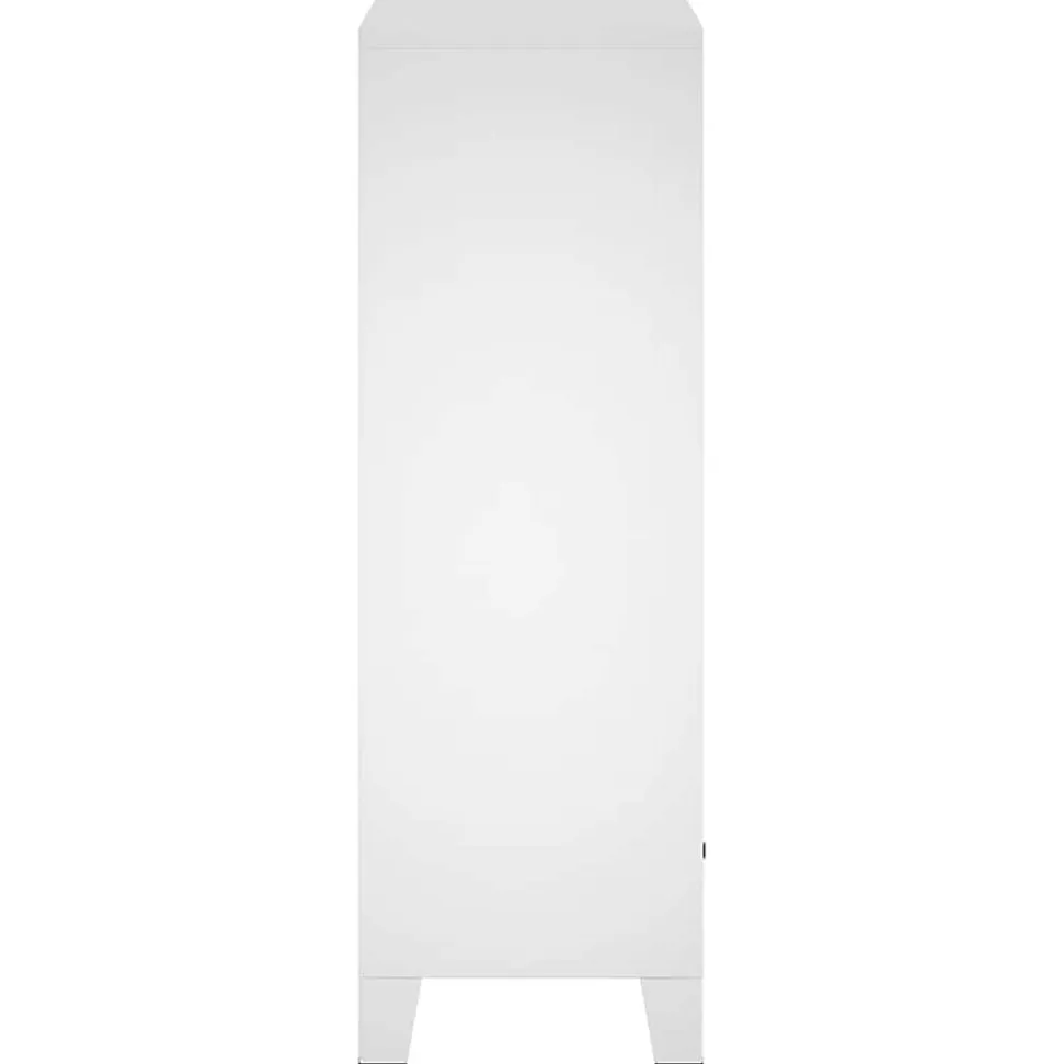 Garde-robe industrielle Blanc 67x35x107 cm Acier vidaXL