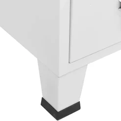 Garde-robe industrielle Blanc 67x35x107 cm Acier vidaXL
