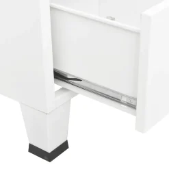 Garde-robe industrielle Blanc 67x35x107 cm Acier vidaXL