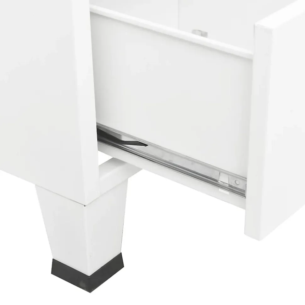 Garde-robe industrielle Blanc 67x35x107 cm Acier vidaXL