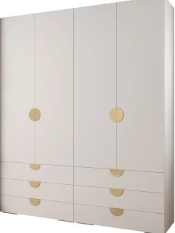 Garde-robe Inova 4 porte battante 236,7/200/47 4 Portes (blanc)