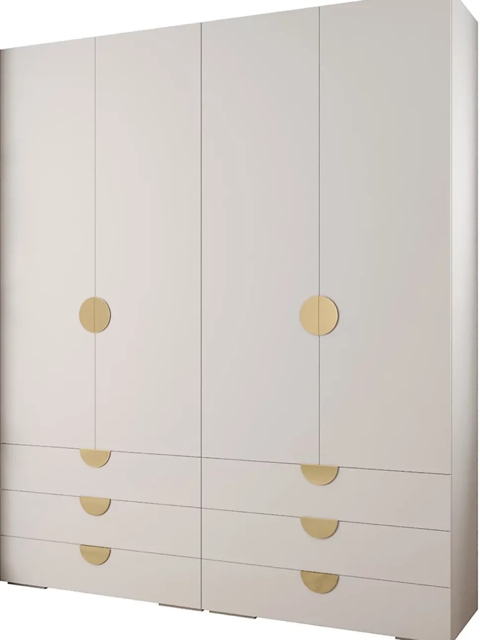 Garde-robe Inova 4 porte battante 236,7/200/47 4 Portes (blanc)