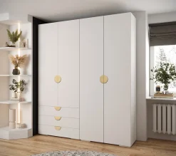 Garde-robe Inova 4 porte battante 236,7/200/47 4 Portes (blanc)