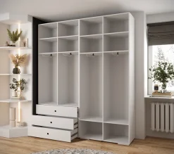 Garde-robe Inova 4 porte battante 236,7/200/47 4 Portes (blanc)