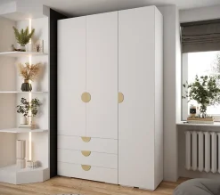 Garde-robe Inova 4 porte battante 236,7/150/47 3 Portes (blanc)