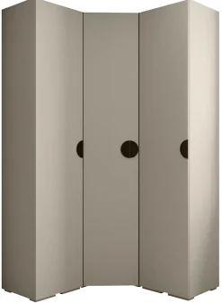 Garde-robe Inova 4 porte battante 236,7/132/47 3 Portes (gris)