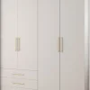 Garde-robe Inova 3 porte battante 236,7/200/47 4 Portes (blanc)