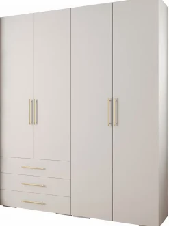 Garde-robe Inova 3 porte battante 236,7/200/47 4 Portes (blanc)