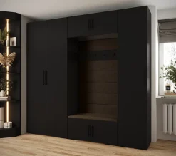 Garde-robe Inova 3 porte battante 236,7/250/47 3 Portes (noir)