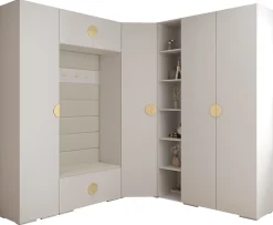 Garde-robe Inova 4 porte battante 236,7/232/47 4 Portes (blanc)