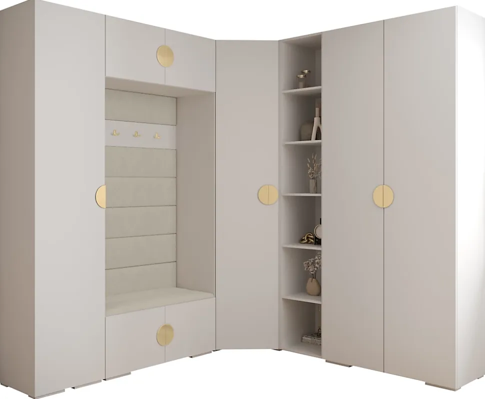 Garde-robe Inova 4 porte battante 236,7/232/47 4 Portes (blanc)