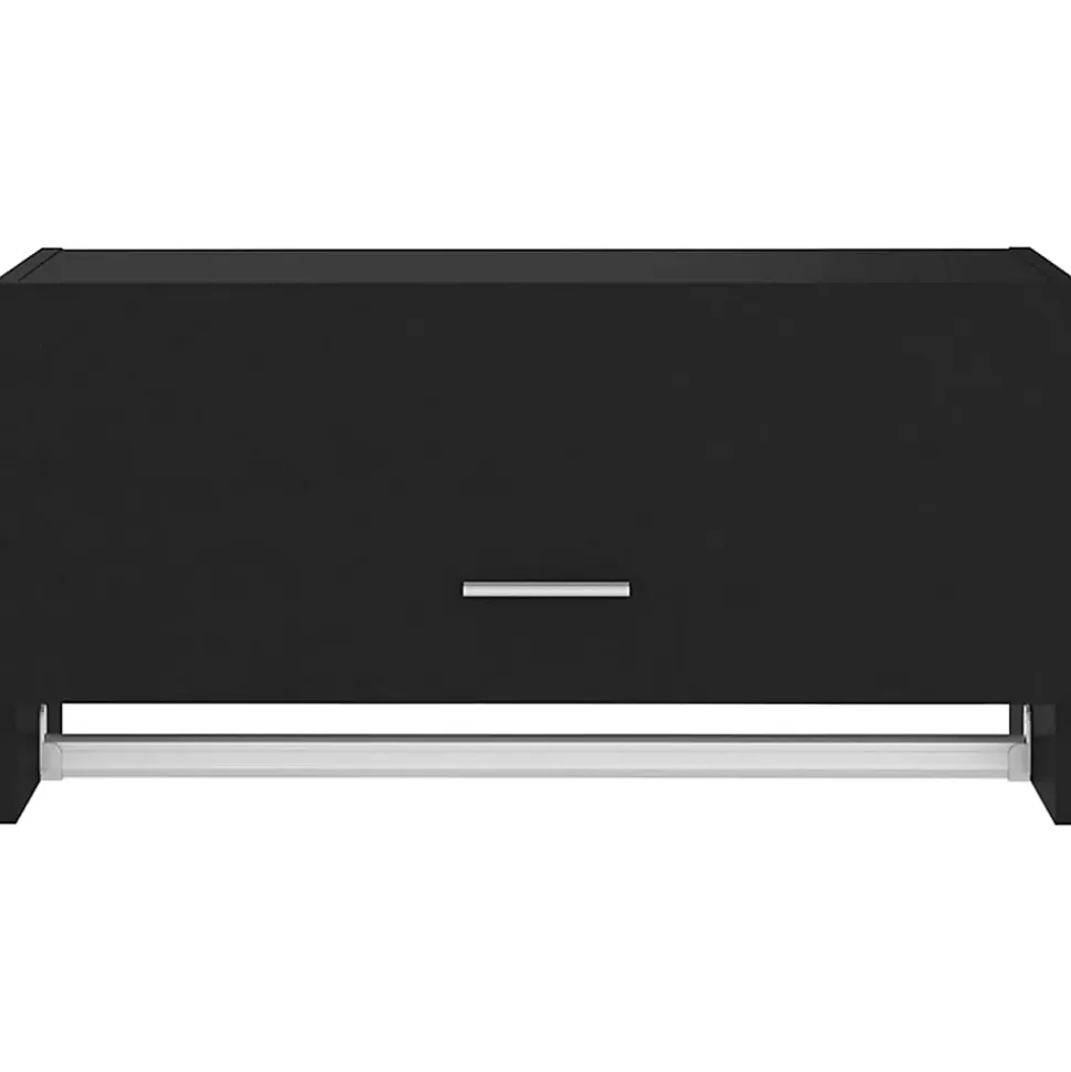 Garde-robe noir 70x32,5x35 cm bois d'ingénierie vidaXL
