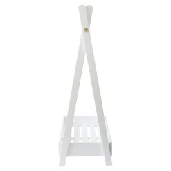 Garde-robe pour enfant Laxe avec compartiment de rangement 126 x 73 x 43 cm blanc en.casa